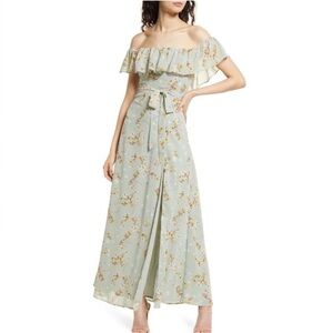 Lulus off shoulder maxi dress